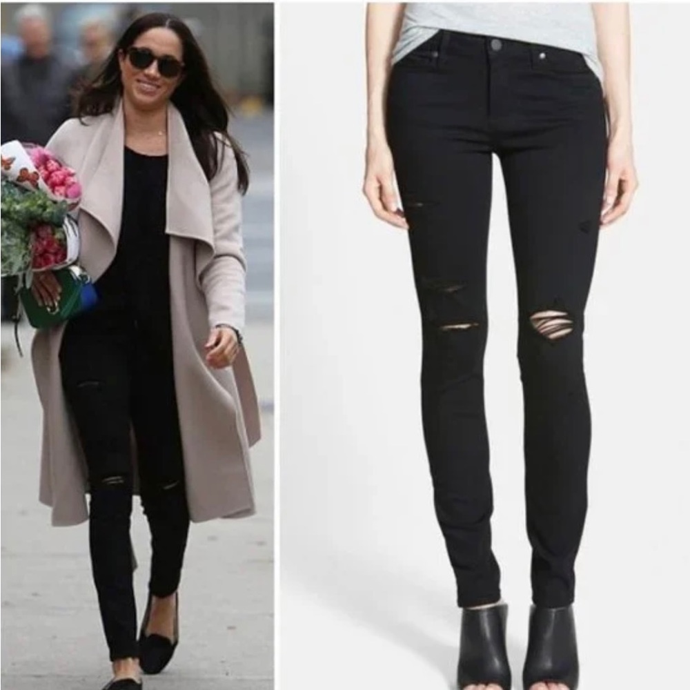 Paige Verdugo cropped ankle skinny jean in black